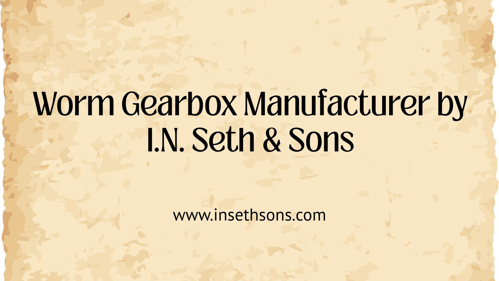 worm gearbox manufacturer